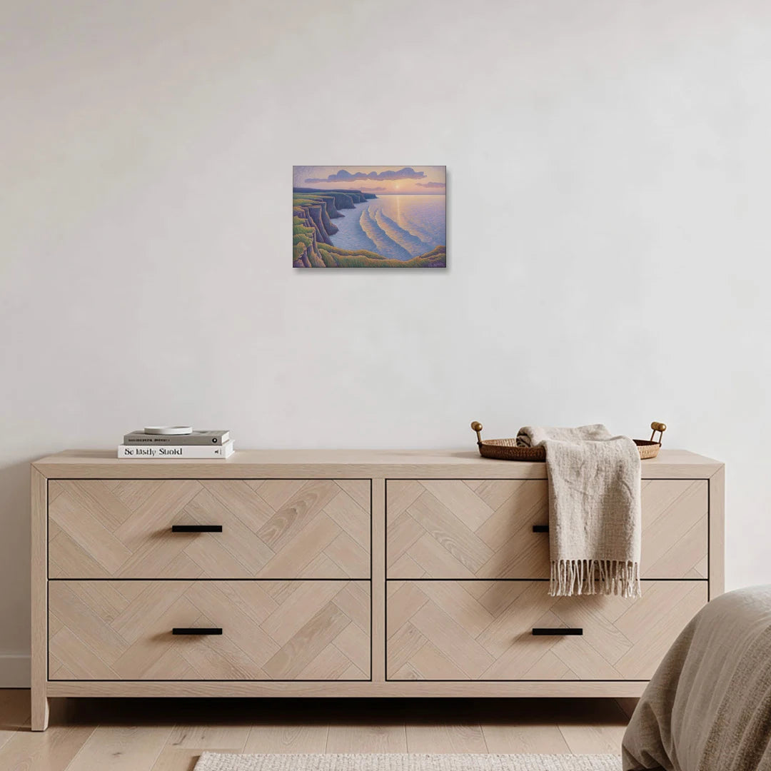 Coastal Cliffs of Newfoundland - Canvas Wall Art - Coffee Table - 18x12