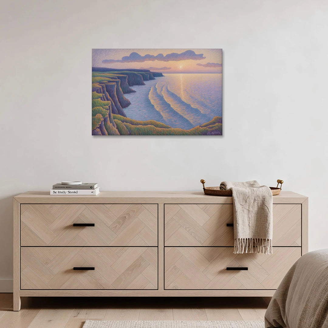 Coastal Cliffs of Newfoundland - Canvas Wall Art - Coffee Table - 36x24