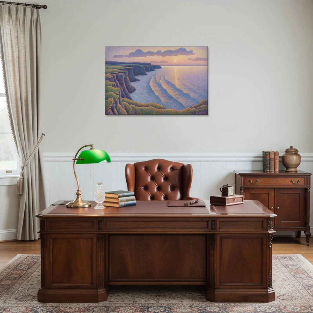 Coastal Cliffs of Newfoundland - Canvas Wall Art - Office - 36x24