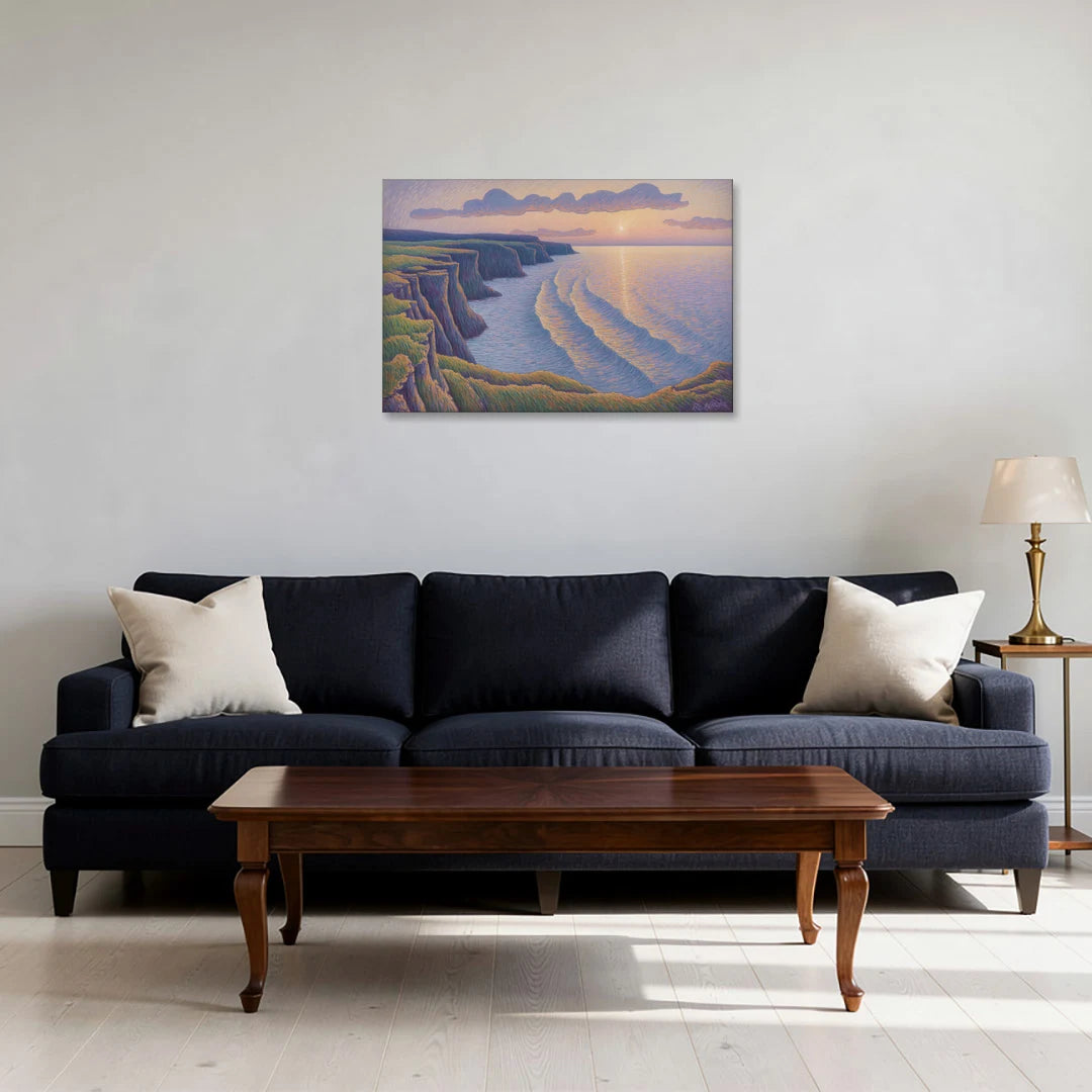 Coastal Cliffs of Newfoundland - Canvas Wall Art - Sofa - 30x20