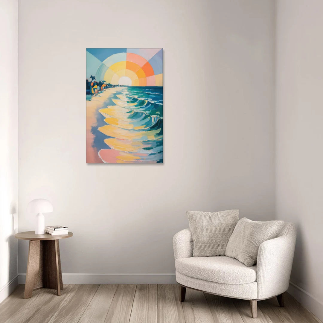 Coco Beach Sunrise - Canvas Wall Art - Sofa - 24x36