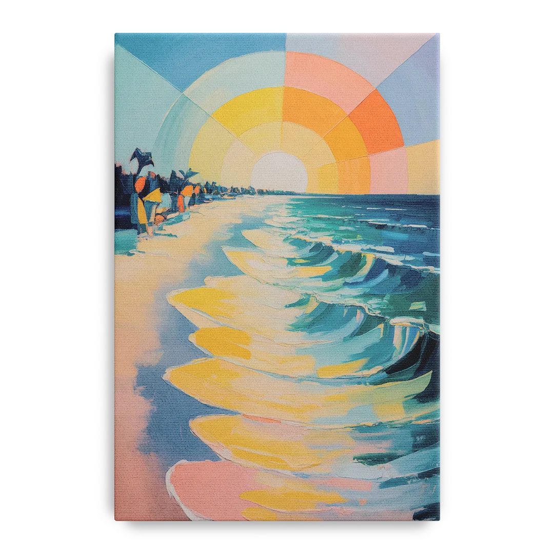 Coco Beach Sunrise Front - Canvas Wall Art
