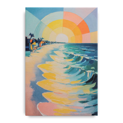 Coco Beach Sunrise Front - Canvas Wall Art