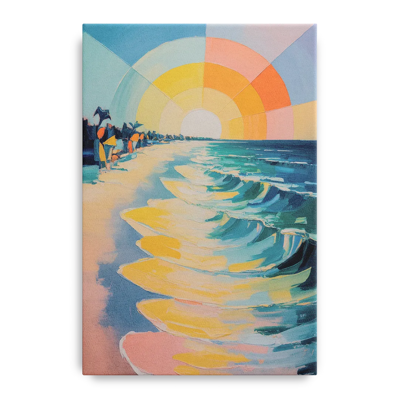 Coco Beach Sunrise Front - Canvas Wall Art