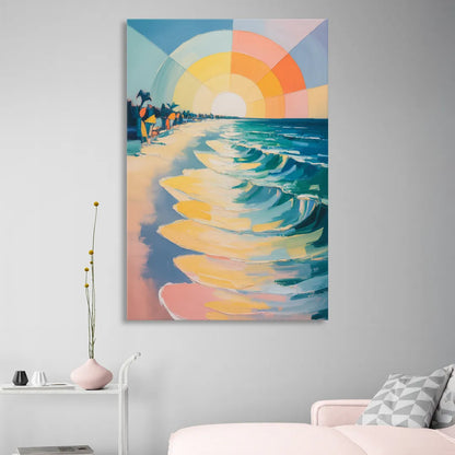 Coco Beach Sunrise Living Room - Canvas Wall Art