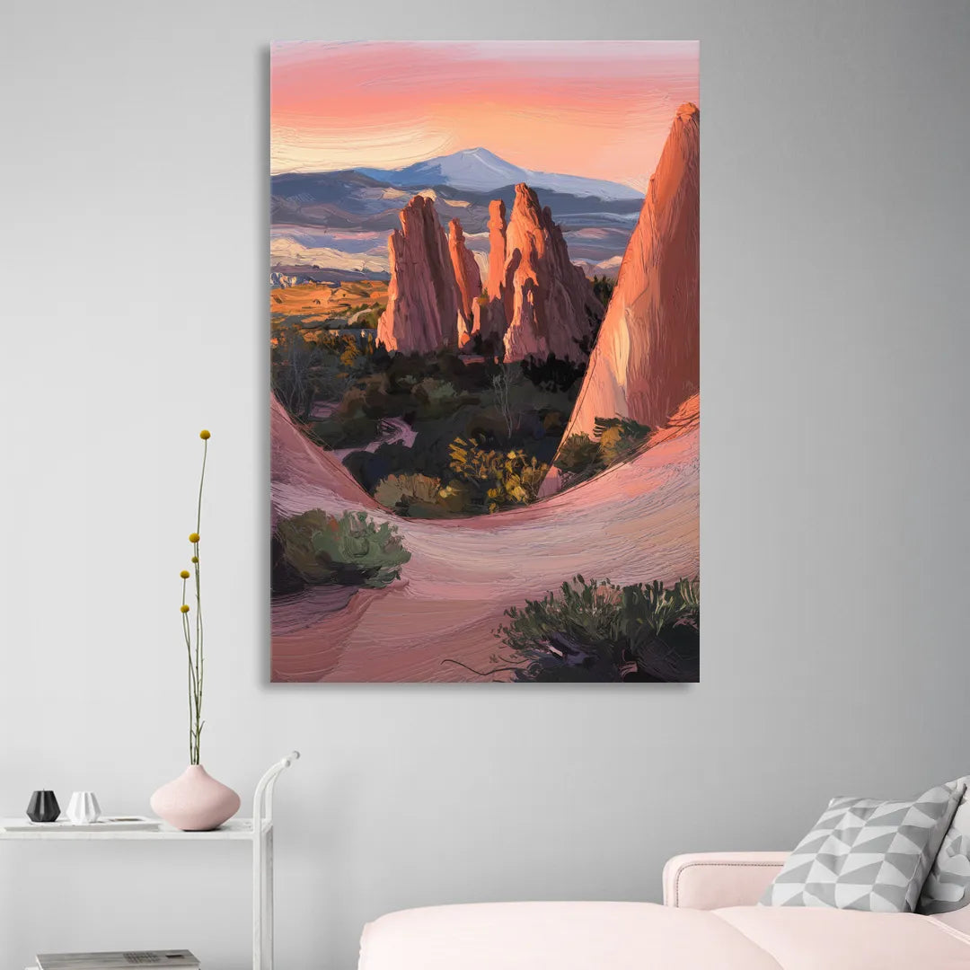 Colorado Springs Garden of the Gods Sitting Room - Canvas Wall Art