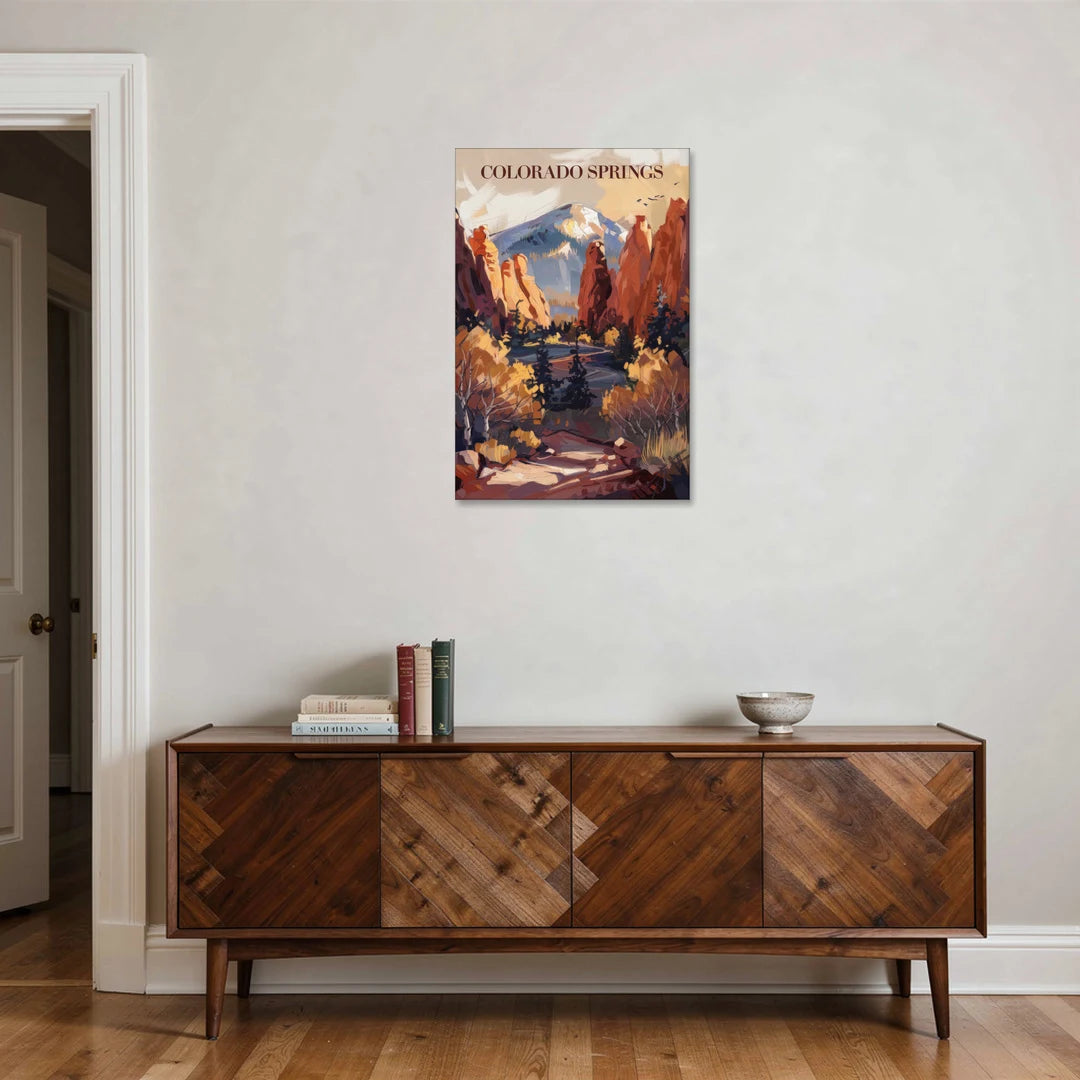 Colorado Springs Nature Escape - Canvas Wall Art - Coffee Table - 24x36