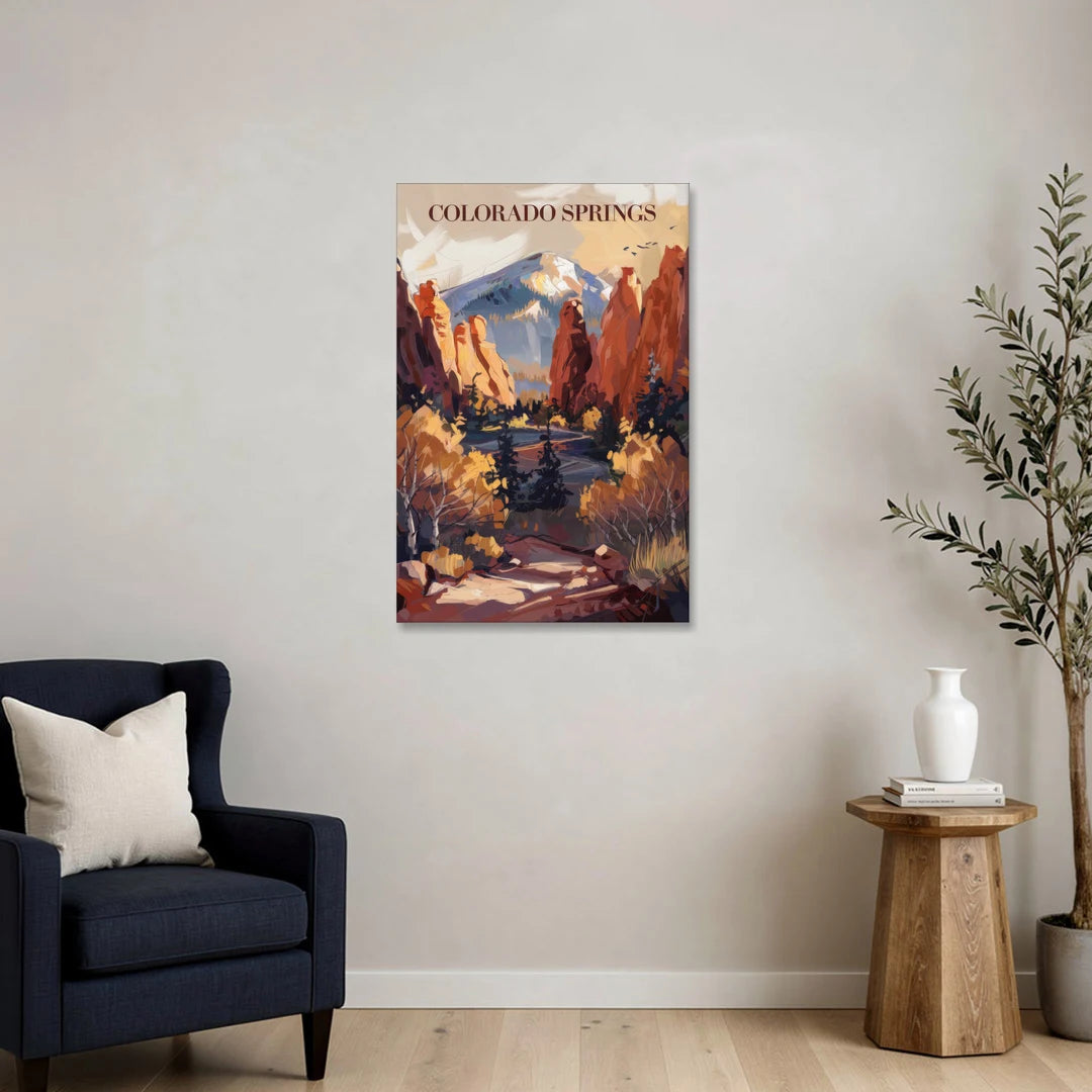 Colorado Springs Nature Escape - Canvas Wall Art - Sofa - 24x36