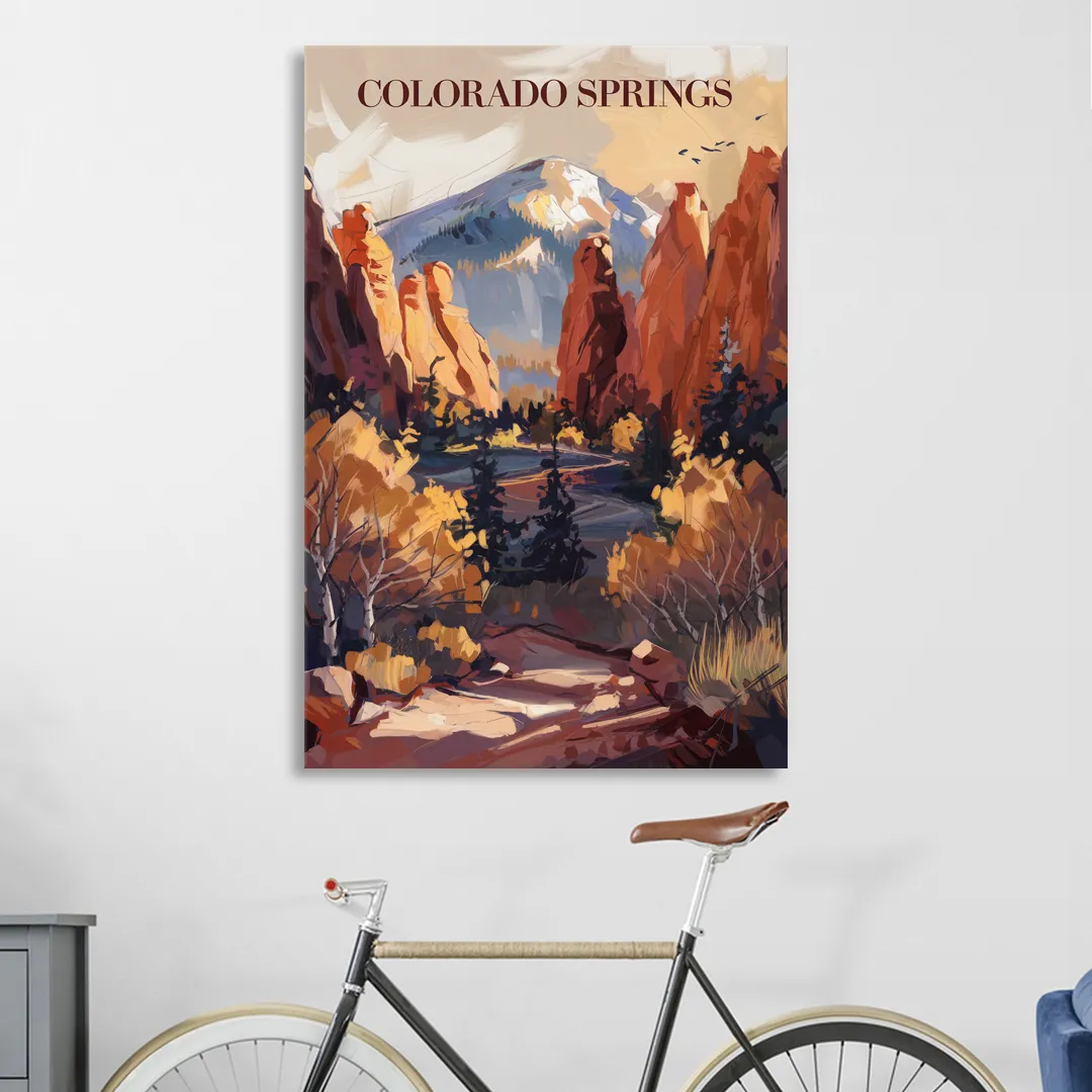 Colorado Springs Nature Escape Sitting Room - Canvas Wall Art