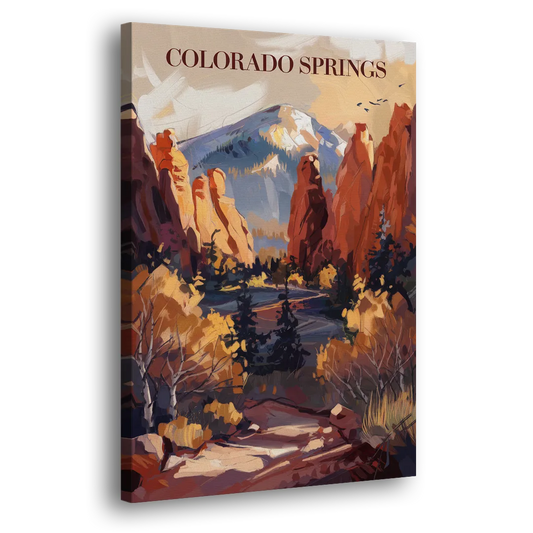 Colorado Springs Nature Escape Side - Canvas Wall Art