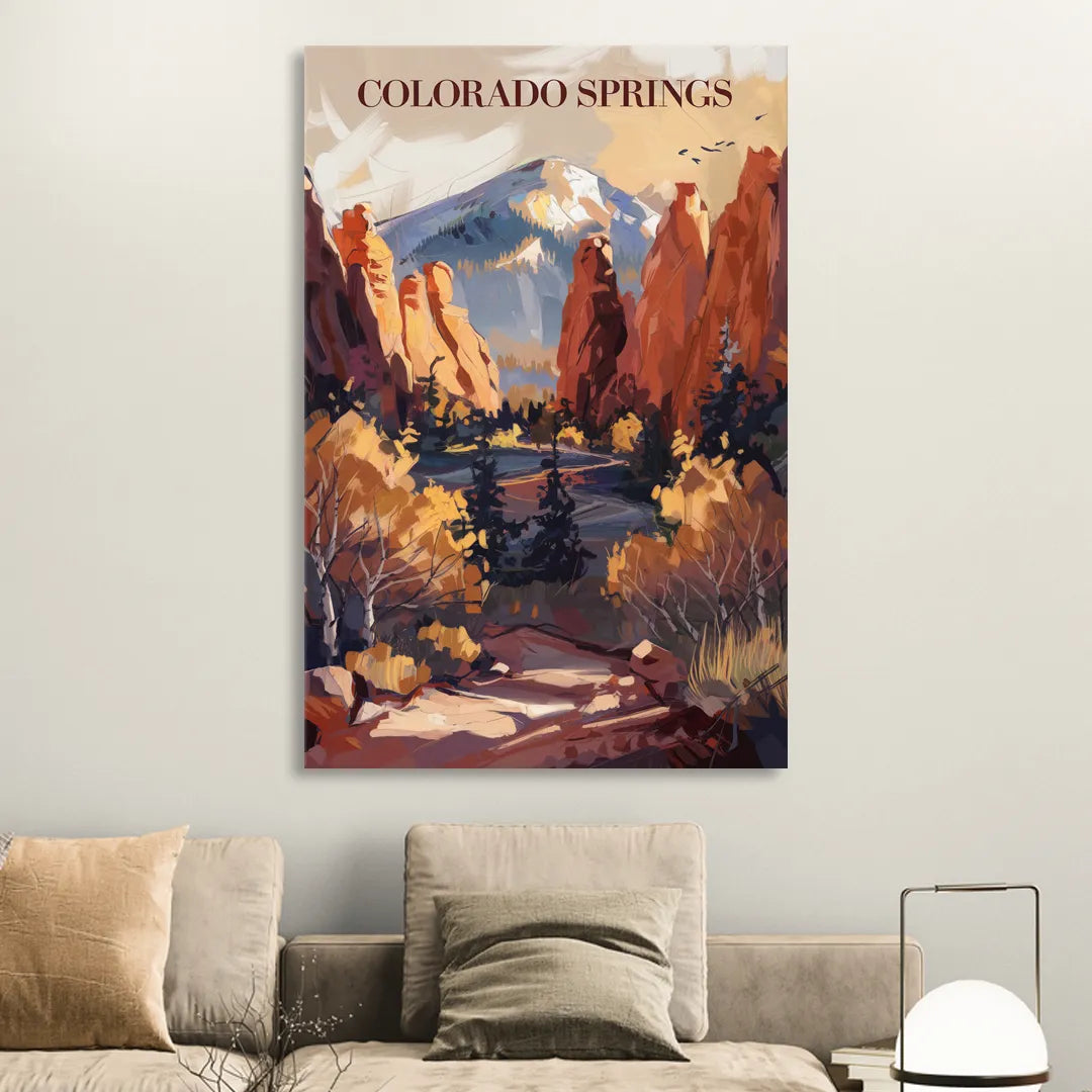 Colorado Springs Nature Escape Living Room - Canvas Wall Art