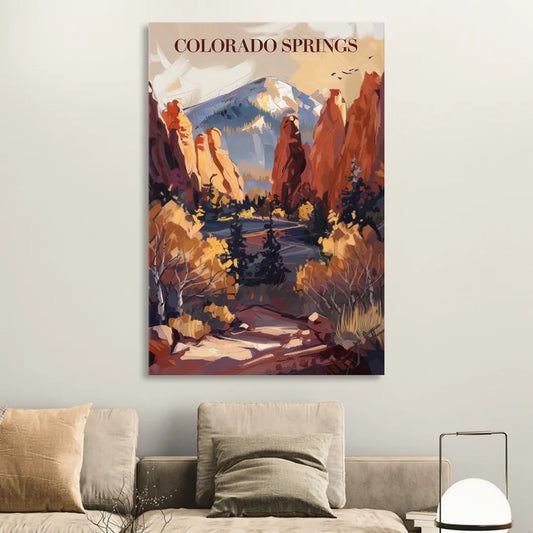 Colorado Springs Nature Escape Living Room - Canvas Wall Art