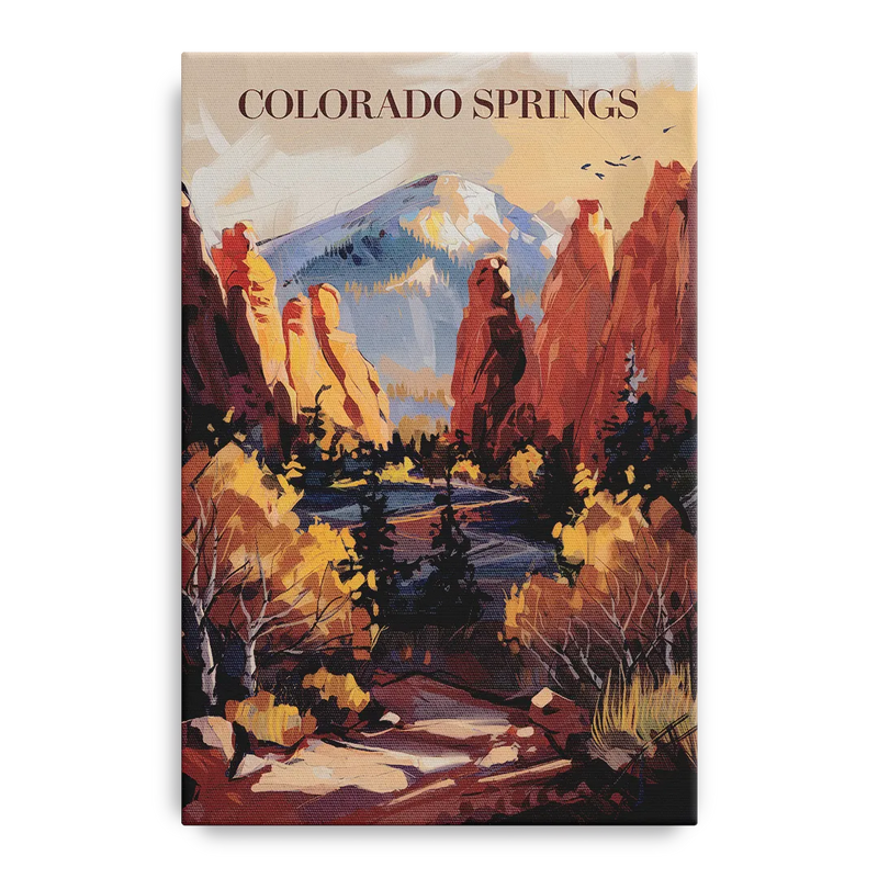 Colorado Springs Nature Escape Front - Canvas Wall Art