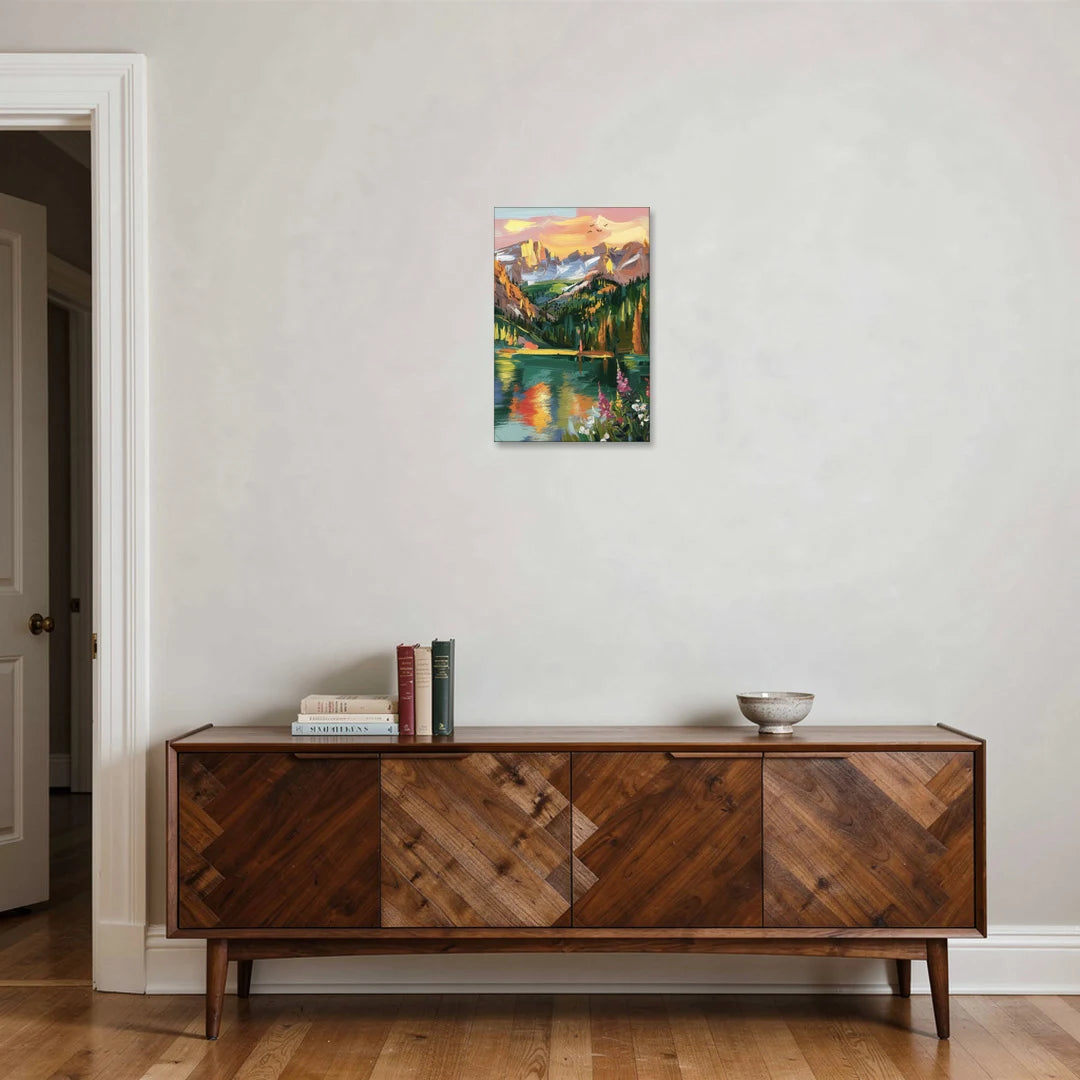 Colorado Springs Rocky Mountain Beauty - Canvas Wall Art - Coffee Table - 16x24