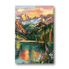 Colorado Springs Rocky Mountain Beauty - Canvas Wall Art - Front