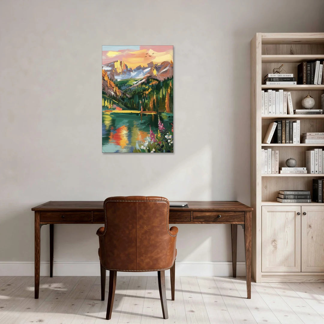 Colorado Springs Rocky Mountain Beauty - Canvas Wall Art - Office - 24x36
