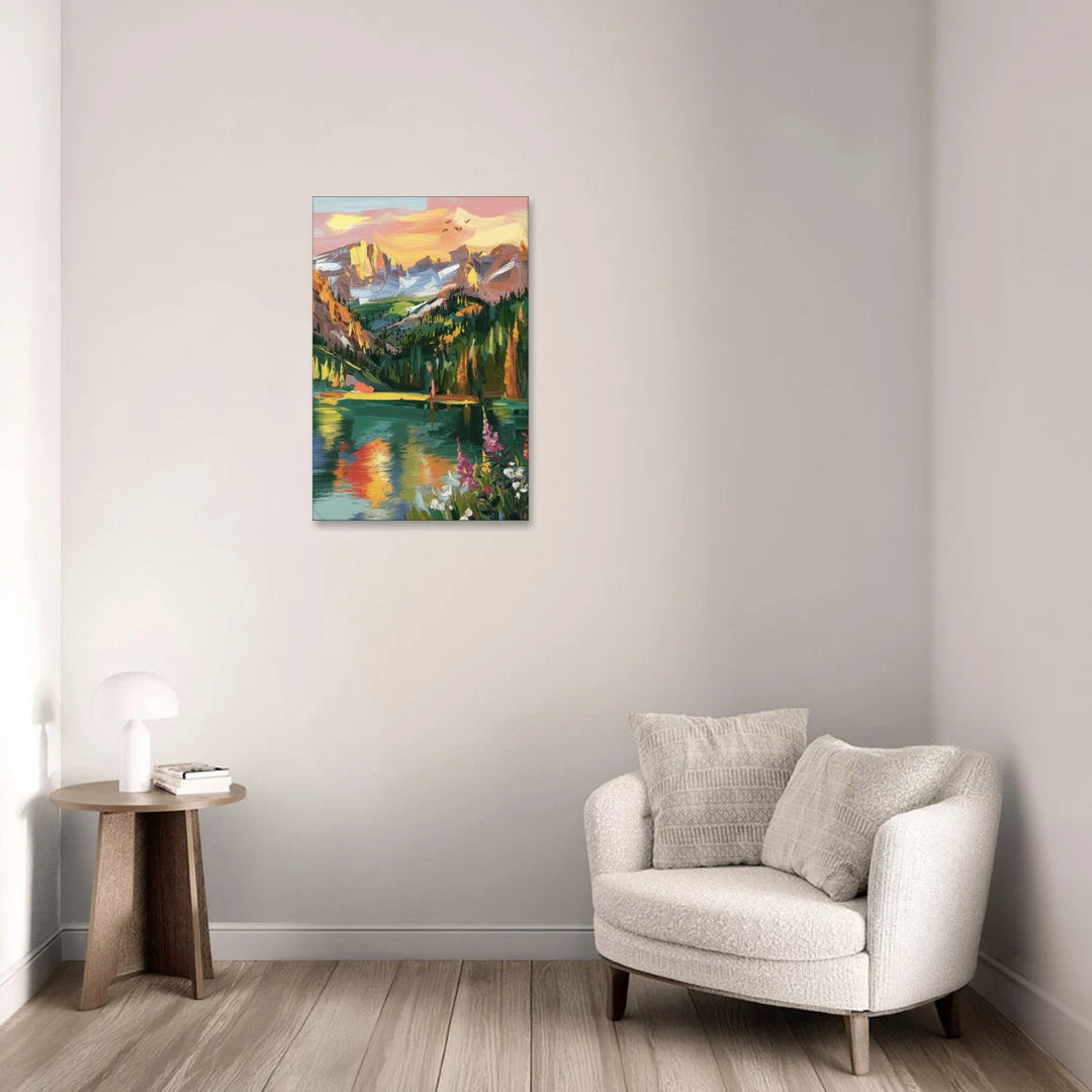 Colorado Springs Rocky Mountain Beauty - Canvas Wall Art - Sofa - 20x30