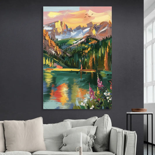 Colorado Springs Rocky Mountain Beauty Living Room - Canvas Wall Art