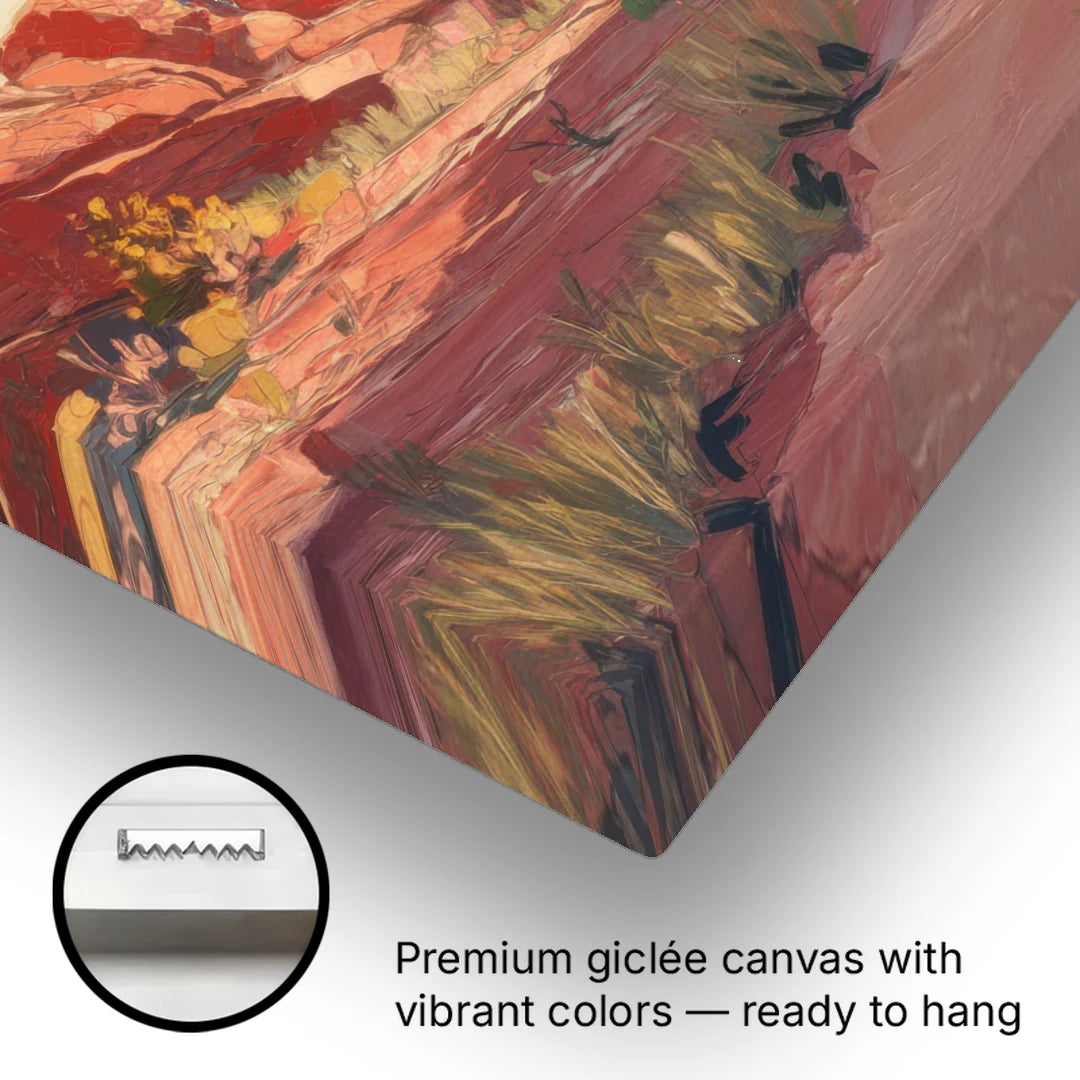 Colorado Springs Scenic Trails - Canvas Wall Art - Gallery Wrap Corner