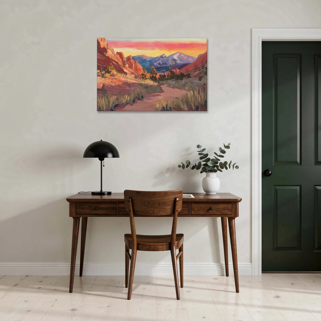 Colorado Springs Scenic Trails - Canvas Wall Art - Office - 36x24