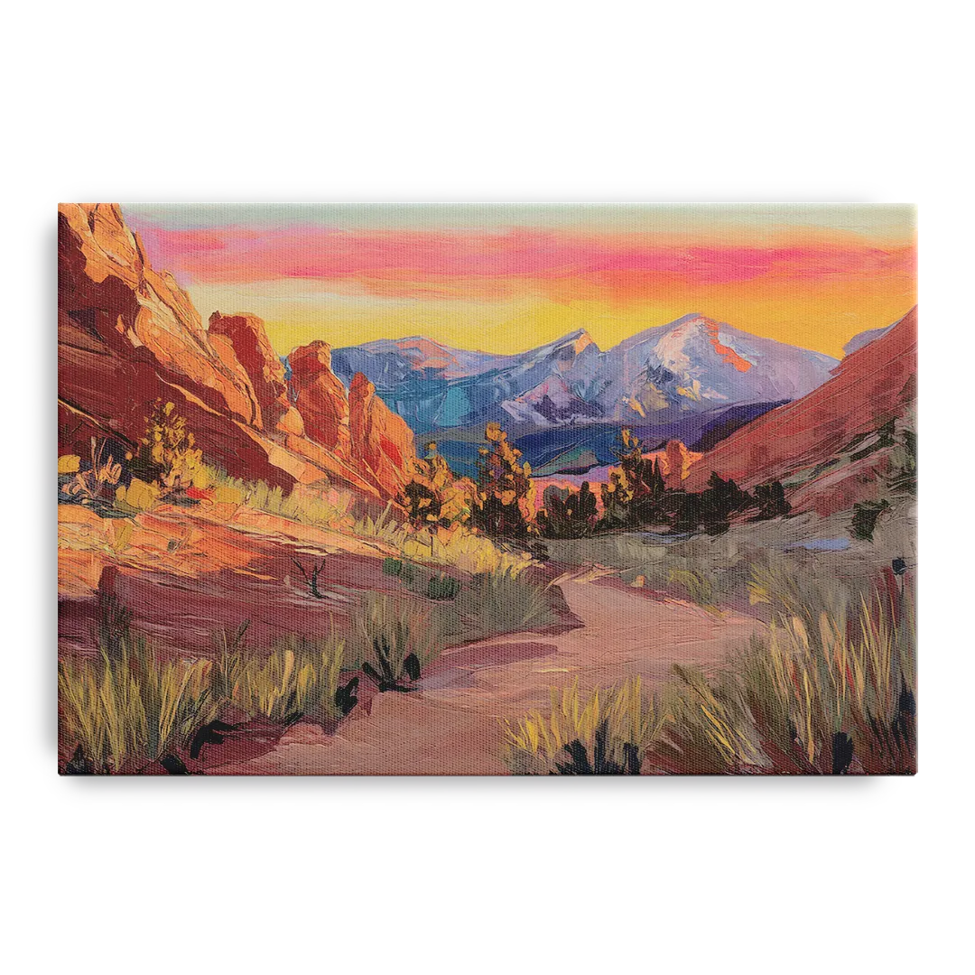 Colorado Springs Scenic Trails Front - Canvas Wall Art