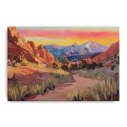 Colorado Springs Scenic Trails Front - Canvas Wall Art