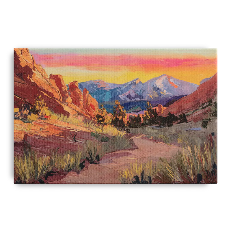 Colorado Springs Scenic Trails Front - Canvas Wall Art