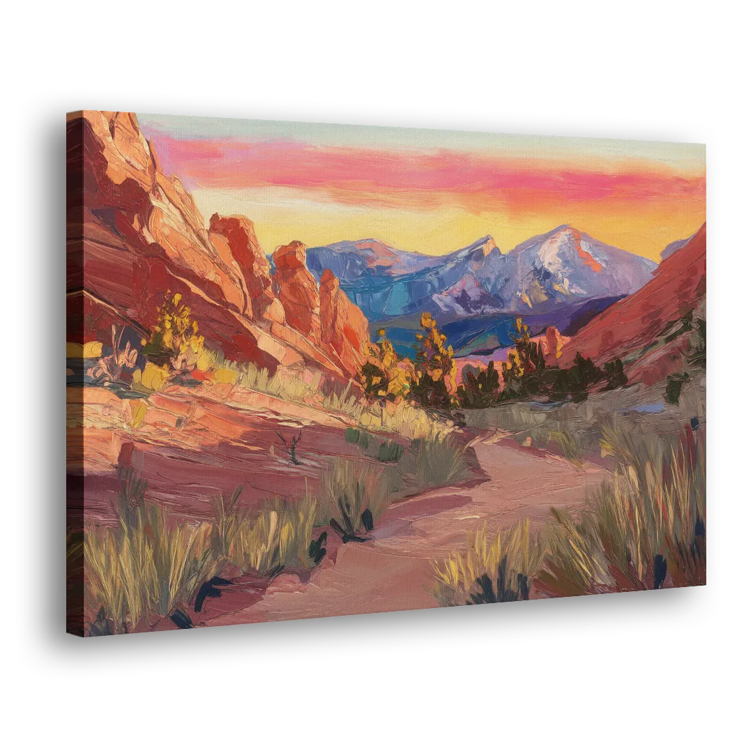 Colorado Springs Scenic Trails Side - Canvas Wall Art