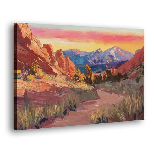 Colorado Springs Scenic Trails Side - Canvas Wall Art