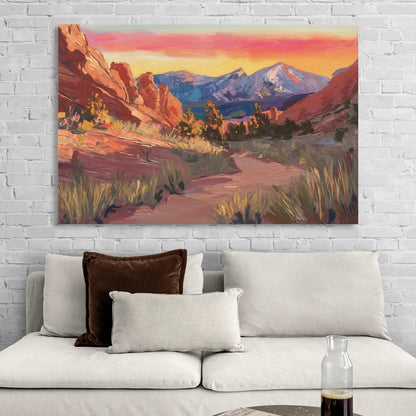 Colorado Springs Scenic Trails Living Room - Canvas Wall Art