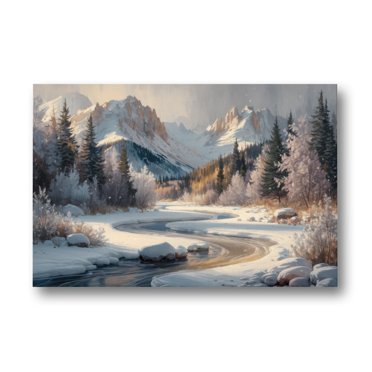 Colorado Springs Winter Wonderland - Canvas Wall Art - Front