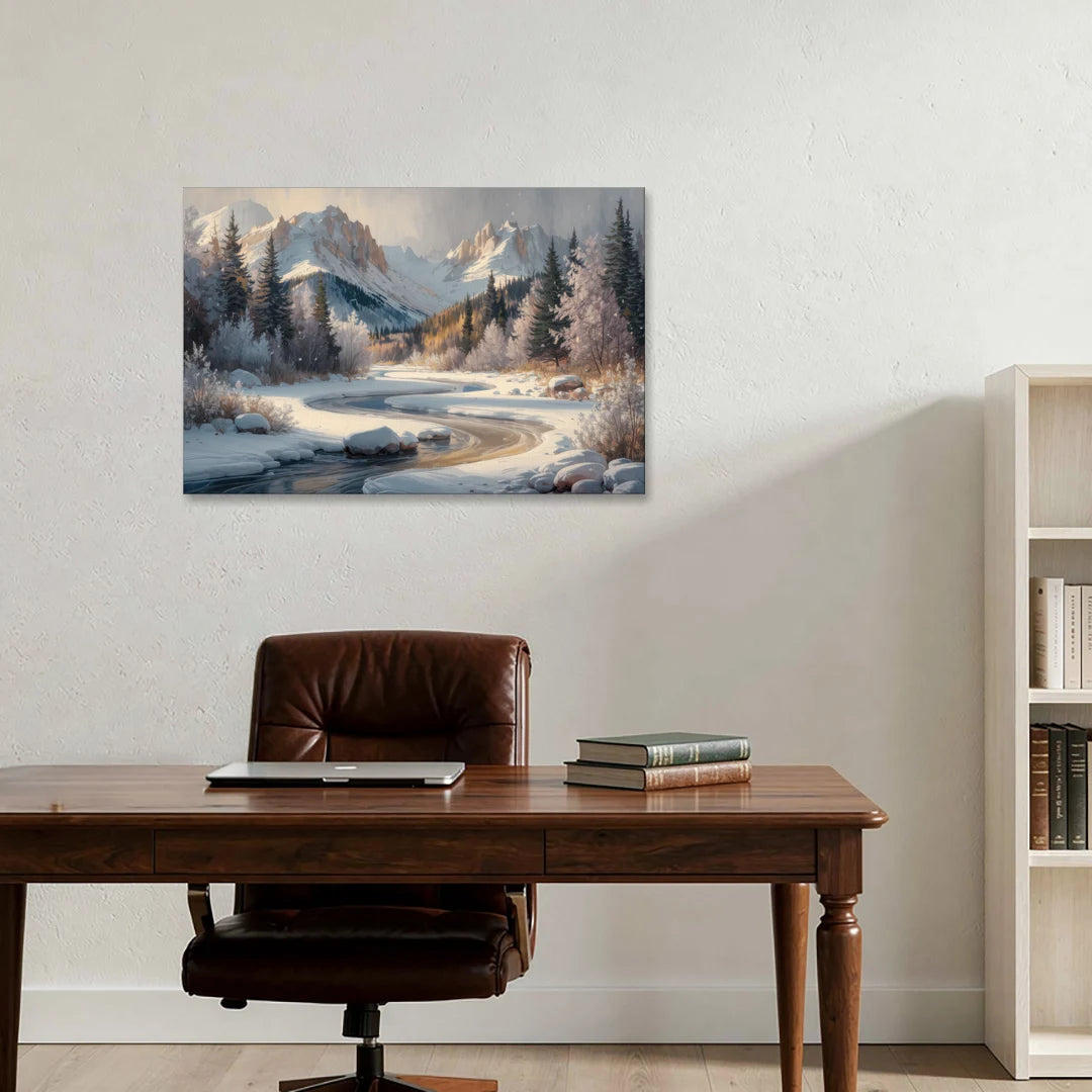 Colorado Springs Winter Wonderland - Canvas Wall Art - Office - 36x24