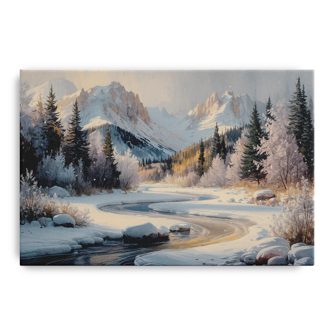 Colorado Springs Winter Wonderland Front - Canvas Wall Art