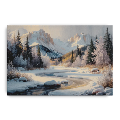 Colorado Springs Winter Wonderland Front - Canvas Wall Art