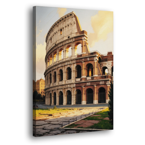 Colosseum Majesty - Canvas Wall Art - Side