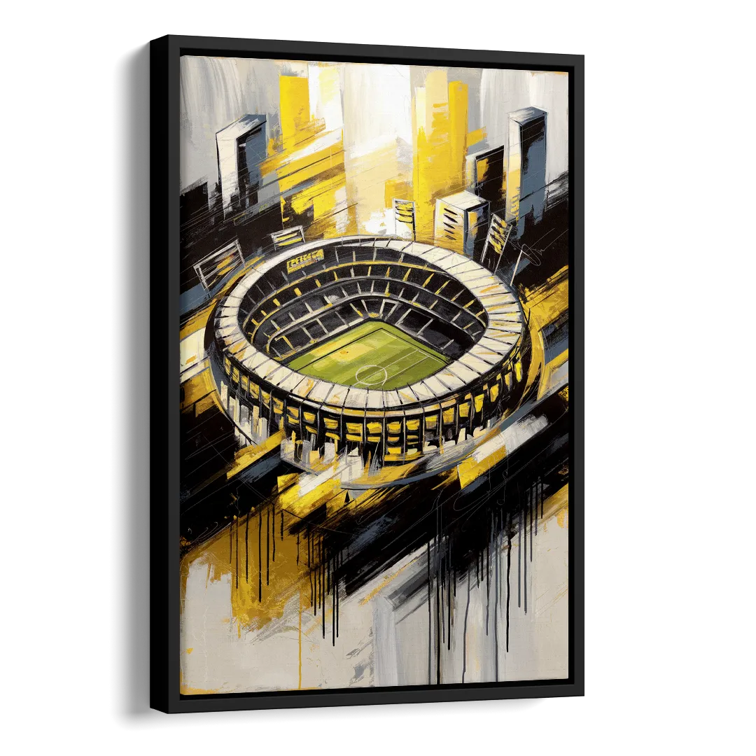 Columbus Crew FC Legacy Side - Black Canvas Wall Art