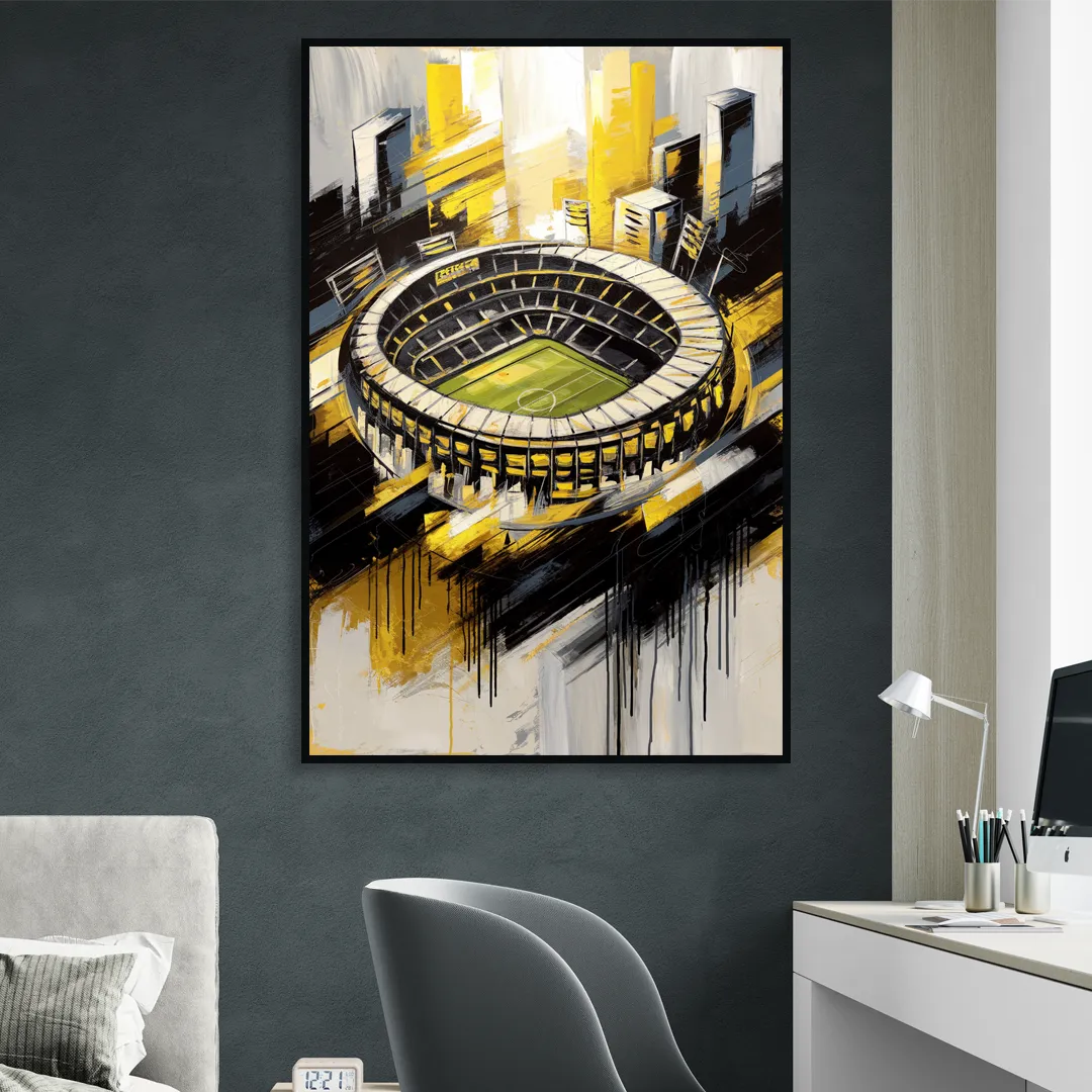 Columbus Crew FC Legacy Sitting Room - Black Canvas Wall Art