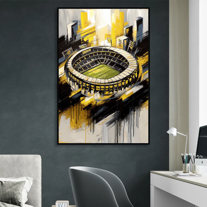 Columbus Crew FC Legacy Sitting Room - Black Canvas Wall Art
