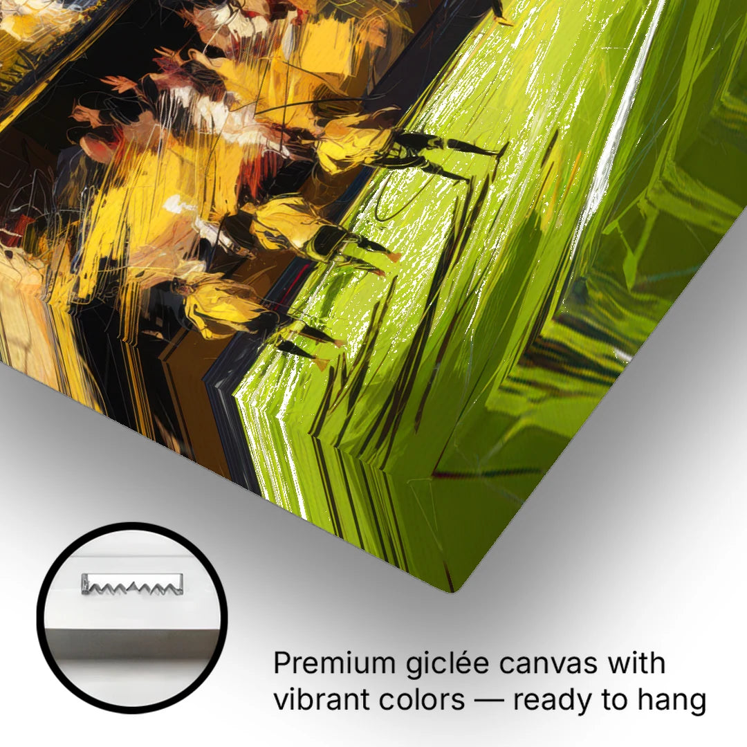 Columbus Crew Soccer Spirit - Canvas Wall Art - Gallery Wrap Corner