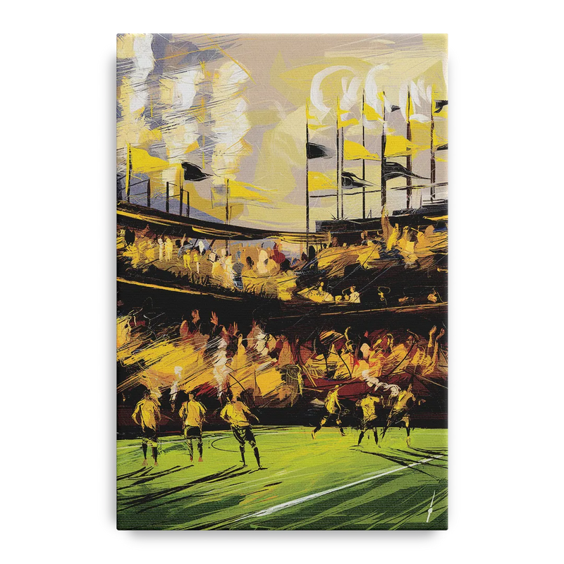 Columbus Crew Soccer Spirit Front - Canvas Wall Art