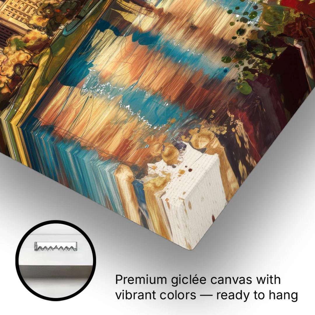 Columbus Historic Landmarks - Canvas Wall Art - Gallery Wrap Corner