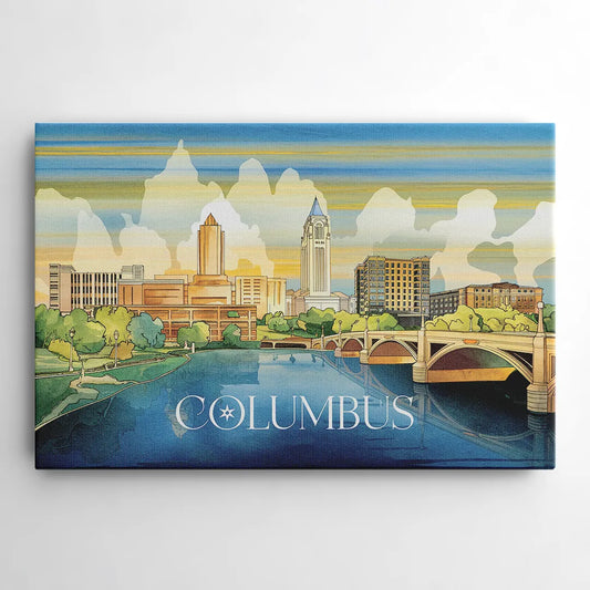 Columbus Urban Charm - Canvas Wall Art