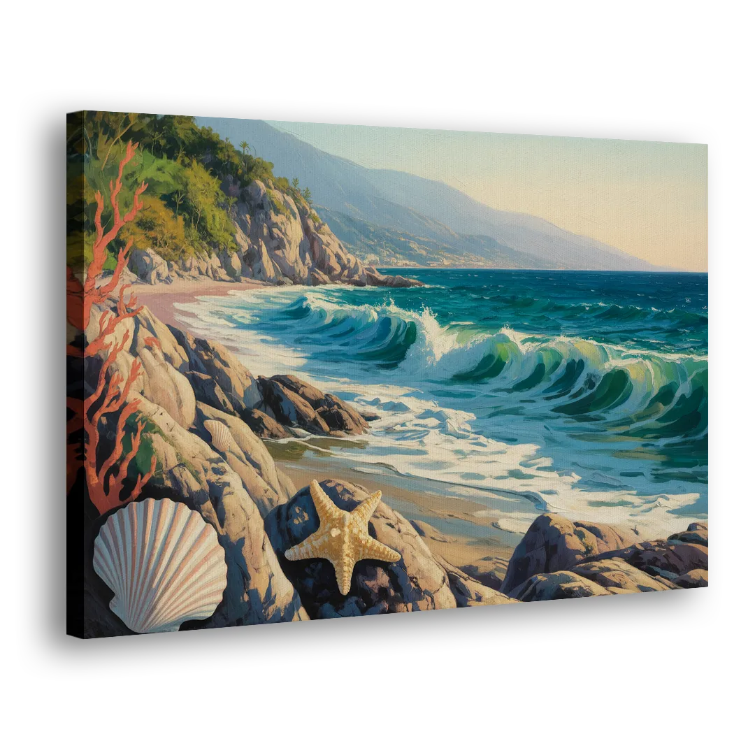 Conchas Chinas Coastline Side - Canvas Wall Art