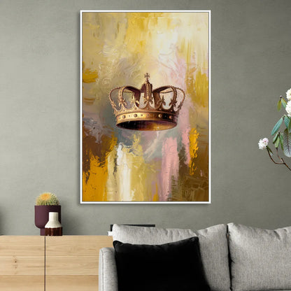 Corona Golden Hour Sitting Room - White Canvas Wall Art