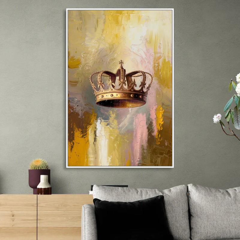 Corona Golden Hour Sitting Room - White Canvas Wall Art