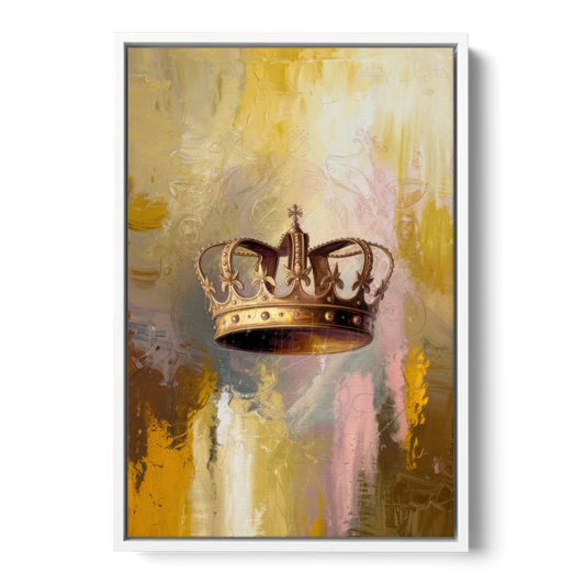 Corona Golden Hour - White Framed Canvas Wall Art - Front