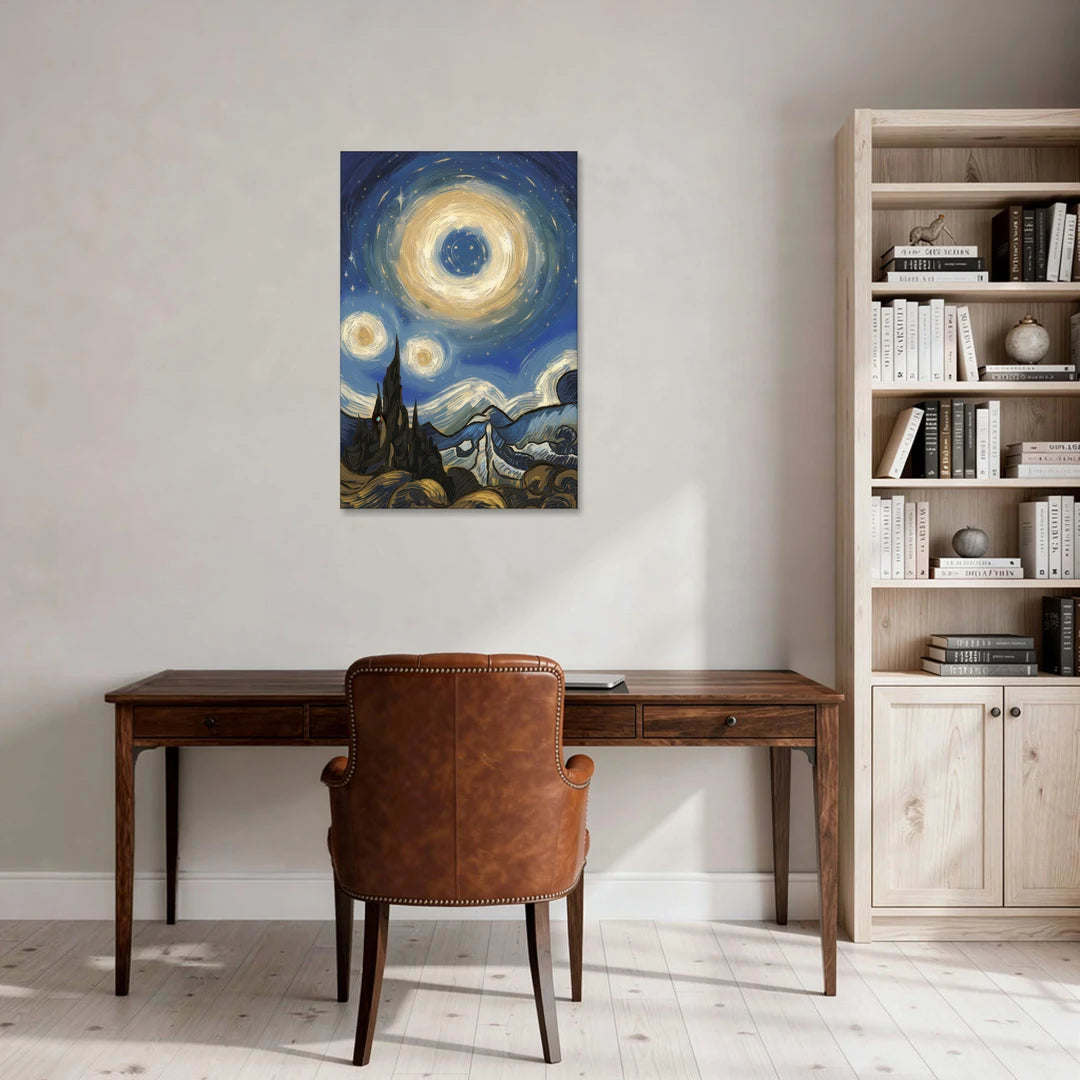 Corona Nightscape Glow - Canvas Wall Art - Office - 24x36