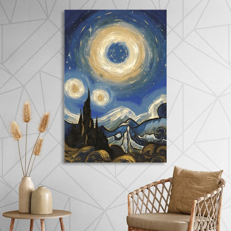 Corona Nightscape Glow Sitting Room - Canvas Wall Art
