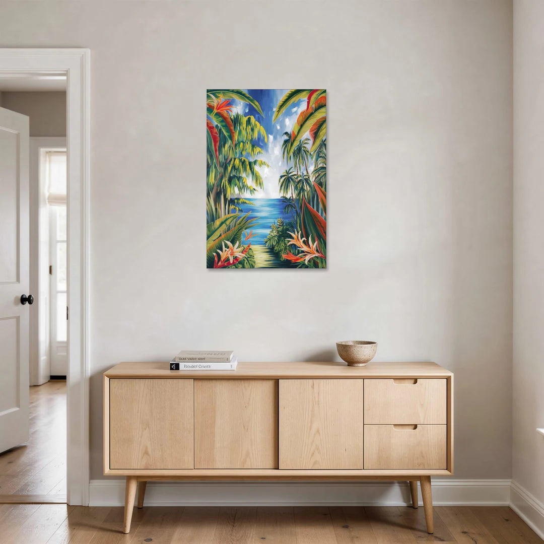 Corona Palm Tree Paradise - Canvas Wall Art - Coffee Table - 24x36