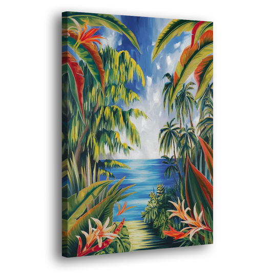 Corona Palm Tree Paradise Side - Canvas Wall Art